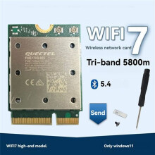 Scheda WiFi Wireless 5.4 WiFi7 Tri Band FME-865 Aggiornata Adattatore di Rete Wireless 2.4G/5G/6Ghz per Win11