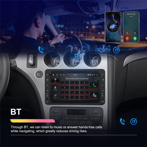 Para  159 2004-2011 Android 7 Polegadas Rádio de Carro 2G + 64G 2Din WIFI Carplay Áudio Multimídia Player 1