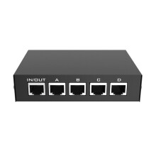 4 em 1 Saída 100/1000 Mbps Gigabit de Rede 5 Portas Ethernet Internet Splitter RJ45 de Rede