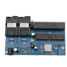 Gigabit Fast Ethernet Fiber Reverse POE Singlemode 2 Fiber Optic and 4 RJ45 Optical Media Converter