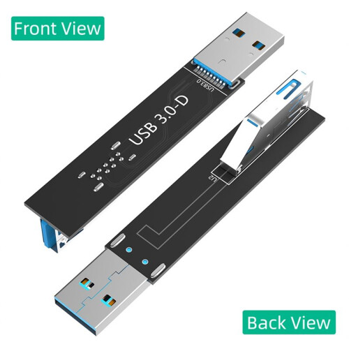 USB 3.0 9-Poliger Stecker auf Buchse Kartenadapter für PC Laptop D 2