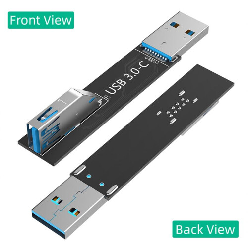USB 3.0 9-Poliger Stecker auf Buchse Kartenadapter für PC Laptop C 2