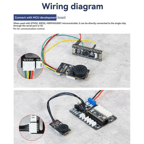 AI Voice Recognition Module for ROS Robot CI1302 Serial Port Sound Sensor Recognition Broadcast Model Training