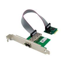 Gigabit Ethernet M.2 A+E KEY Single Fiber Port SFP1000Mbps SFP Network Card I210AS Lan Optical Fiber Server Adapter