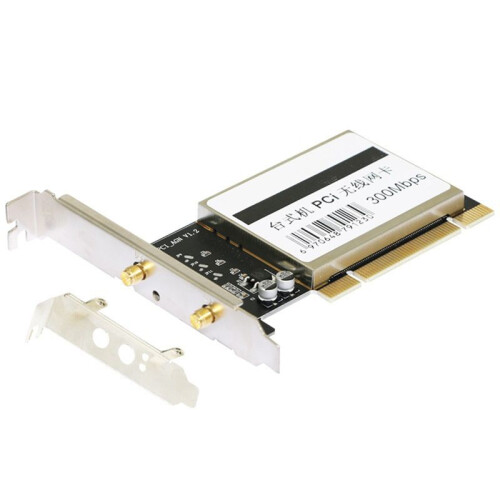 PCI Wireless Network Card 300Mbps Network Card Desktop PC 2.4GHz Network Card for WinXP/7/8/10/11//Linux 2