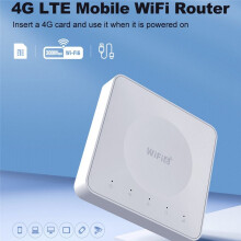 4G LTE CPE Router WiFi 6 SIM Card Modem Support 32 Device Connections Mobile Wireless Router for Asia Africa Europe