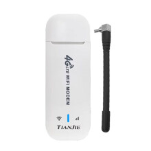 4G LTE WiFi-Router Bärbar USB-Modem med Antenner, 150 Mbps Höghastighets-Hotspot, Stöder 10 Enheter Asienversionen