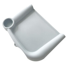Baby Dining Tray for Inglesina Fast Table Chair Silicone Baby Feeding Tray for Clip- Fast Table Chair Dishwasher Gray
