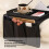 Foldable Sofa Tray with Side Pockets 600D Oxford Cloth Black 4
