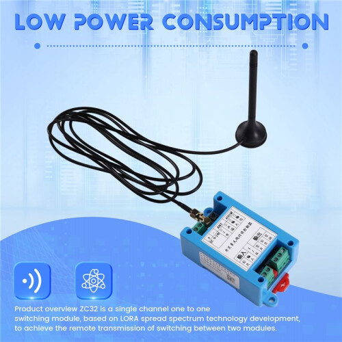 Lora Wireless Transceiver Remote Switching Data Transfer  Module 433M Data Transmission Radio Wall-Mounted 2