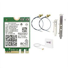 AX210NGW Card+WIFI6E Magnetic Antenna 2.4G/5G/6Ghz Tri-Band 5.3 Adapter 5374Mbps Laptop Wireless Network Card