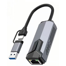 New 2.5G Wired Network Card USB 3.0 TYPE C RTL81527 Adapter 2500 Mbps High Speed for Pro Computer Tablet