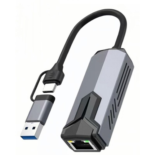New 2.5G Wired Network Card USB 3.0 TYPE C RTL81527 Adapter 2500 Mbps High Speed for  Pro Computer Tablet