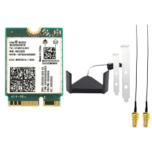 BE202 WiFi7 Card +Magnetic Antenna 2.4/5/6G Tri-Band 5374M Gigabit Wireless WiFi Network Card 5.4