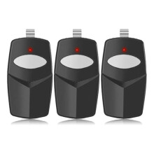 3 Stuks Vervanging voor Lineaire Multicode Garagepoort Deuropener Afstandsbediening, 3089,308911, MCS308911,10 Dip-Schakelaar, Zwart, 300 Mhz