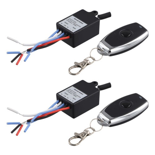 433Mhz Universal Wireless Remote Control   12V 24V 1CH Relay Receiver Module with 1 Channel Remote Transmitter