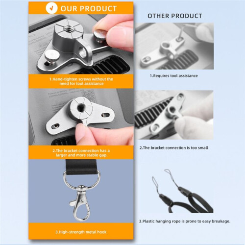 Sangle de Cou pour Télécommande avec Support de Boucle D'Attache pour Télécommande pour  RC2/RC pour Accessoires de Drone  4 Pro 1