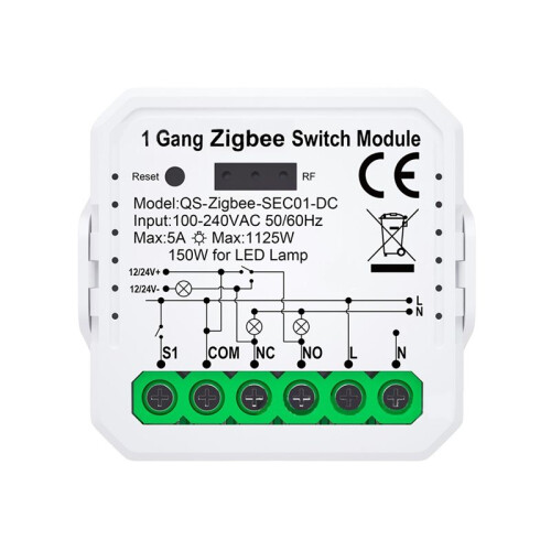 Tuya ZigBee   Module with Remote Control  Home DIY Breaker Relay Work for Alexa  Alice
