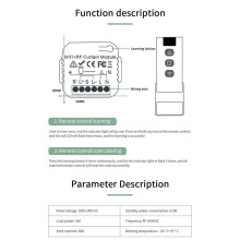 Tuya  Curtain  WiFi 433Mhz Roller Shutter Blinds Control Module with RF Remote for Electric Roller Shutter