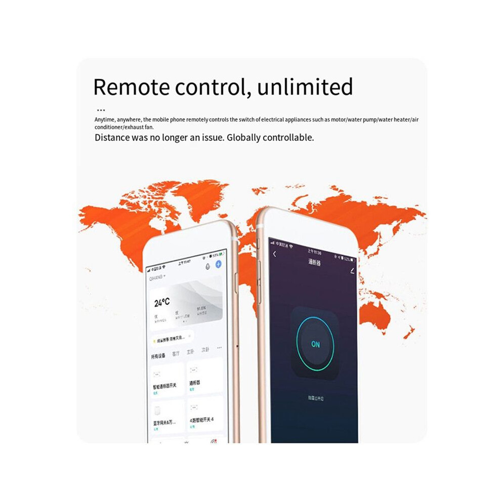 Home Wifi 30A Ac90-250V Wireless Remote Control Off Diy Circuit Breaker Works With Alexa Home 6031625846616