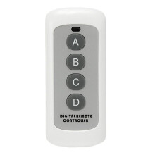 433MHZ Draadloze RF-Afstandsbediening Witte Afstandsbediening met 4 Knoppen EV1527 Draadloze Afstandsbediening met Leercode