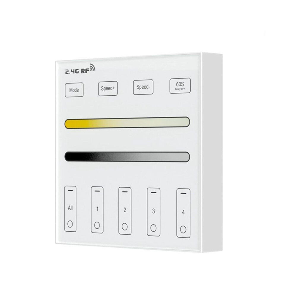 2.4G Rf 4 Zone 86 Panel Dm/Cct Led Controller Dual Color Temperature Touch Controller For Led Control Light 6033267517527
