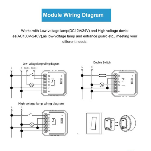 Tuya ZigBee   Module with Remote Control  Home DIY Breaker Relay Work for Alexa  Alice 2