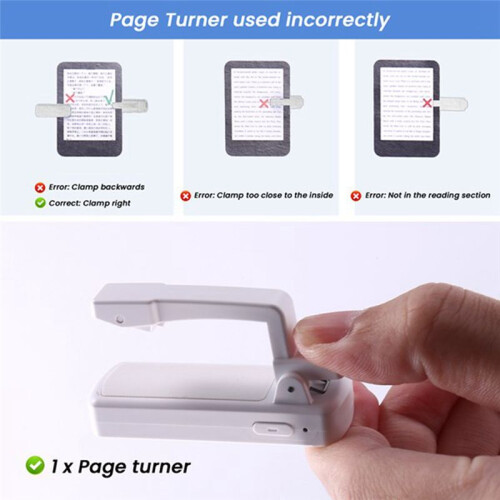 Remote Control Page Turner Ring for  Paperwhite Oasis,  E-Reader Controller,Camera Shutter D07 Pro 2