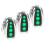3Pcs M12 Remote Control Transmitter 433.92MHz ,4-Button for Automatic Swing Sliding Gate,for Lockmaster Topens Casar 1