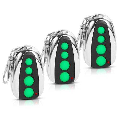 3Pcs M12 Remote Control Transmitter 433.92MHz ,4-Button for Automatic Swing Sliding Gate,for Lockmaster Topens Casar