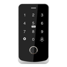 Tuya APP Teclado de Controle de Acesso Controle Remoto RFID IC M1 Cartão Teclado de Acesso Por Impressão Digital TF9-Tuya Prata
