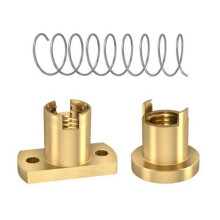 4x T8 Spielfreie Federbelastete Mutter Eliminierung Raummutter für 3 CR-10 T8 Leitspindel DIY CNC 3D Drucker Blei 2Mm