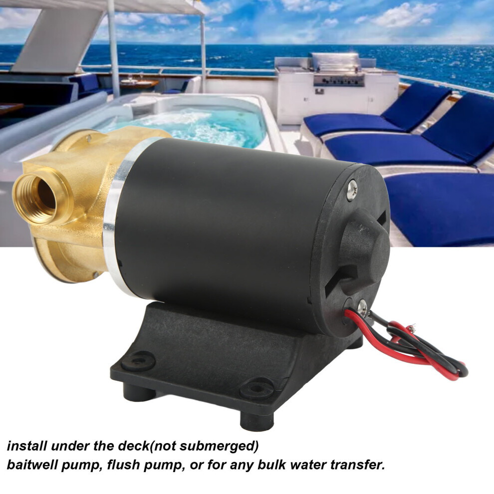 12V Bilge Water Pump 6GPM Self-Priming