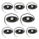 OL-1903R 9W LED Luci per rocce 10-14V 8 pezzi W/R/Y/B 16