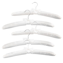 Satin Padded Hangers for Delicate Wedding Dresses Silk Hangers with Anti-Rust Swiveling Chrome Hook for Winter Sweaters
