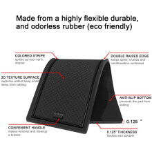 for Tacoma Accessories 2016-2021 Custom Liner Cup Holder, Console, and Door Pocket Inserts (Double Cab, Black)