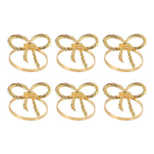 Vlinder Servetten Ringen Set van 6, Gouden Servetringen Houder voor Bruiloft Kerst Familiebijeenkomst Tafeldecoratie.