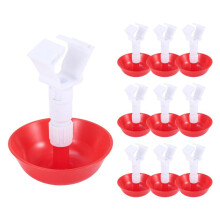 10Pcs Poultry Chicken Drinker Hanging Cups Chick Automatic Waterers Drinking Fountain for Farm Accessories