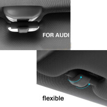 1Pcs Car Sun Visor Retainer Hook 8U0857562A Car Clips Screws Fastener for - A3 A6 C5 A4L A6 Q5 Q3 A5 Bracket Gray