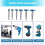 Forstner Drill Bit Set,15-40mm 6 Pcs Carbide Forstner Bits High Speed Steel Wood Tool 6