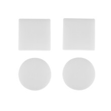 4 Pack Runde und Quadratische Form Untersetzer Basis Silikon Form Harz Formen Epoxid UV DIY Harz Handwerk Hause Dekoration Werkzeuge