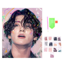 DIY Diamond Painting Bangtan Boys Art Portrait Rhinestone Full Round Wall Picture 30X40 cm Jung Kook