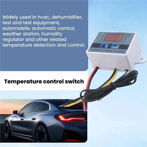 Digital Temperature Controller Display Thermostat Control  and Thermistor Sensors Temperature Probe(12V 120W)