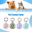 4 Pack Protective Case for  AirTag Silicone Keychain Compatible with Air Tag Holder with Key 3