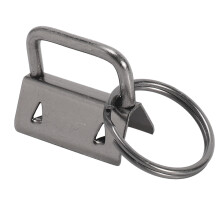 100 PCS Wristlet Hardware, 1 Inch Key Fob Hardware for Keychain, Key Lanyard and Key Chain Making Hardware Supplies