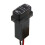 Car Digital Voltmeter Temperature Gauge 2 in 1 Voltage Temp LED Display Meter for 6