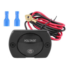 12V Spannungs Messer mit Kontakt Schalter Digital Anzeige DC12V 24V Wasserdichtes Voltmeter Panel für Boot Marine Truck ATV UTV