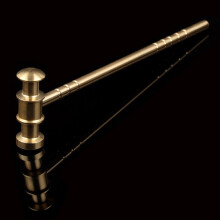 High Quality Brass L150mm Solid Hammer DIY for Manual Hammer Clock Repair Hammer Leather Hammer Hand Tool Parts