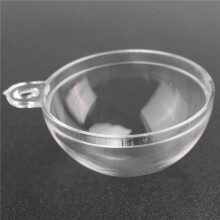 New Transparent Openable Plastic Christmas Decoration Transparent Bauble Decoration Gift Box 3CM