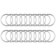 100 STÜCK, 1 Zoll SchlüSsel Ring Offener SchlüSsel Ring Metall SchlüSsel Ring Flacher Ring für Haushalt Auto SchlüSsel Bund